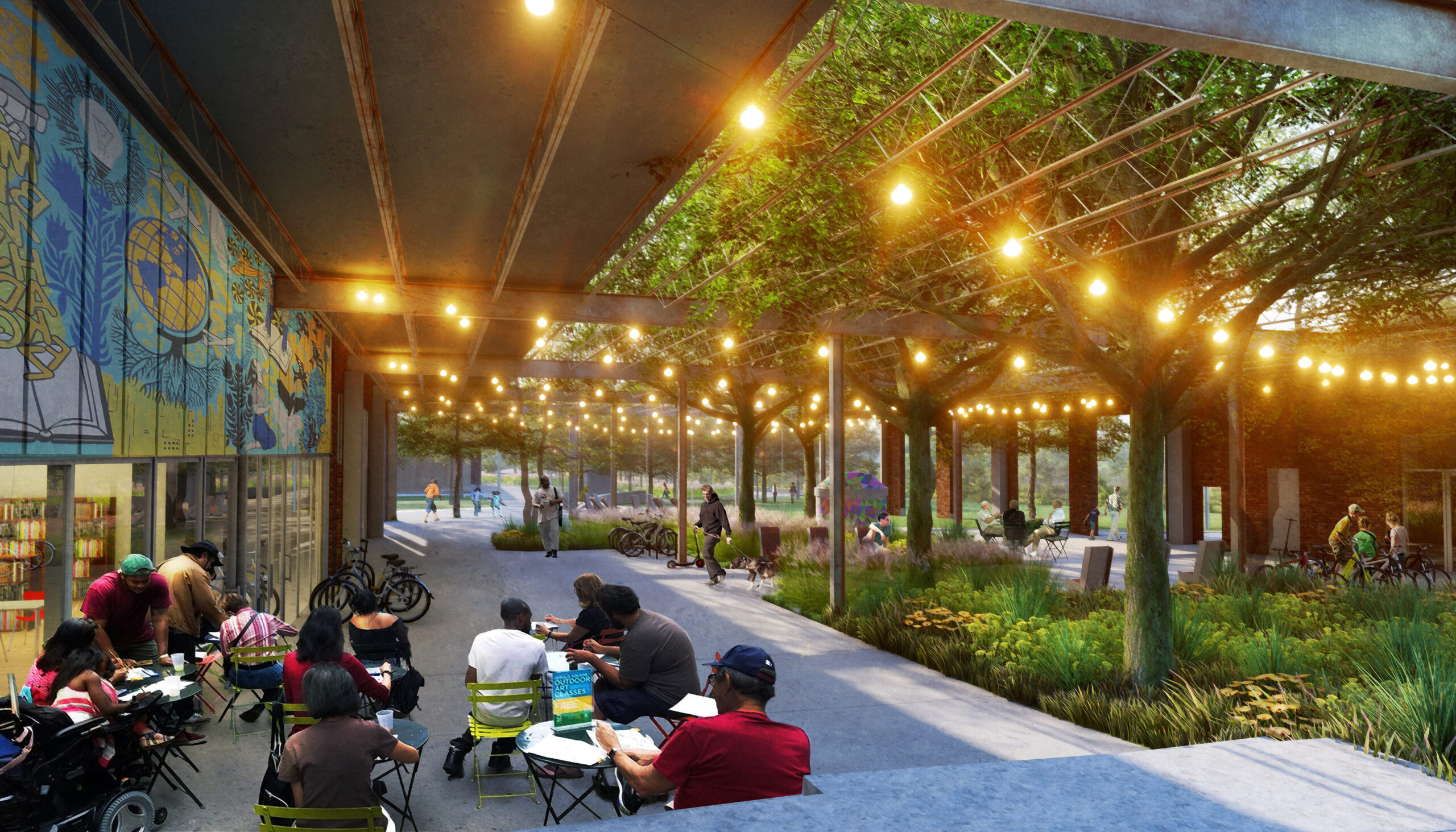 Outdoor patio rendering