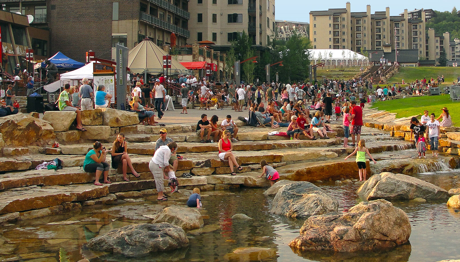 Burgess Creek Promenade, Steamboat Ski Resort Base Area, CO