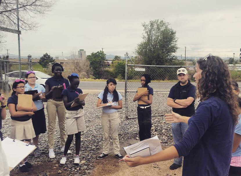 Students taking notes